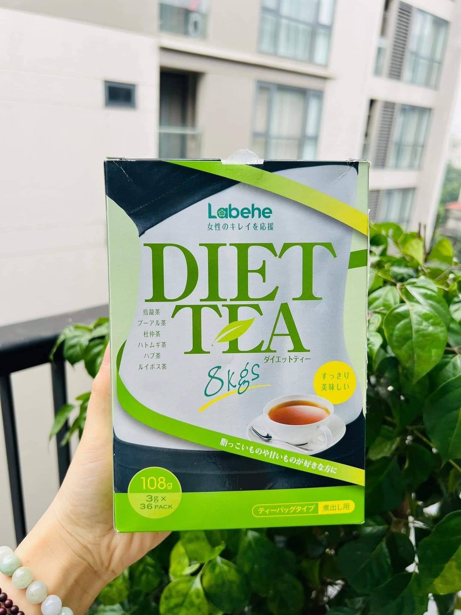 TRÀ GIẢM CÂN DIET TEA 8KG LABEHE ORIHIRO 36 GÓI 